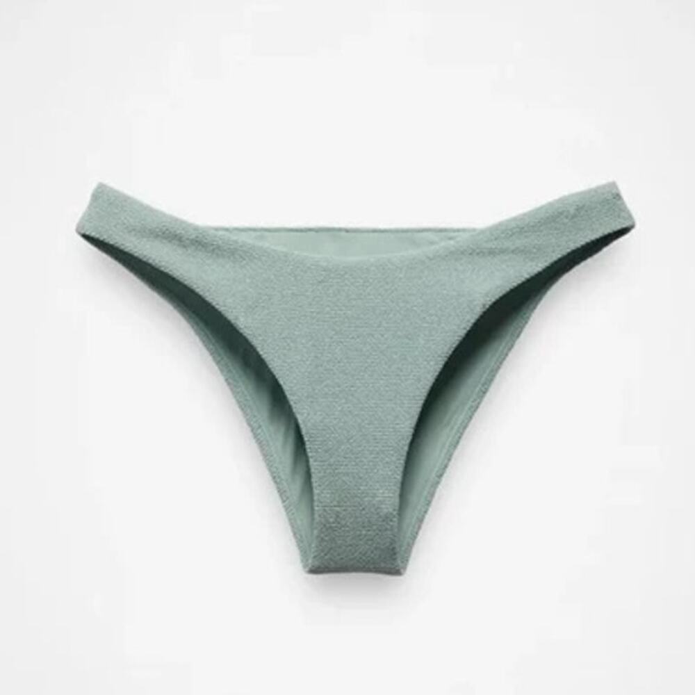 Prana Lahari Scrunch Classic Swim Bottom Women's XL Saltwater Textured Bikini